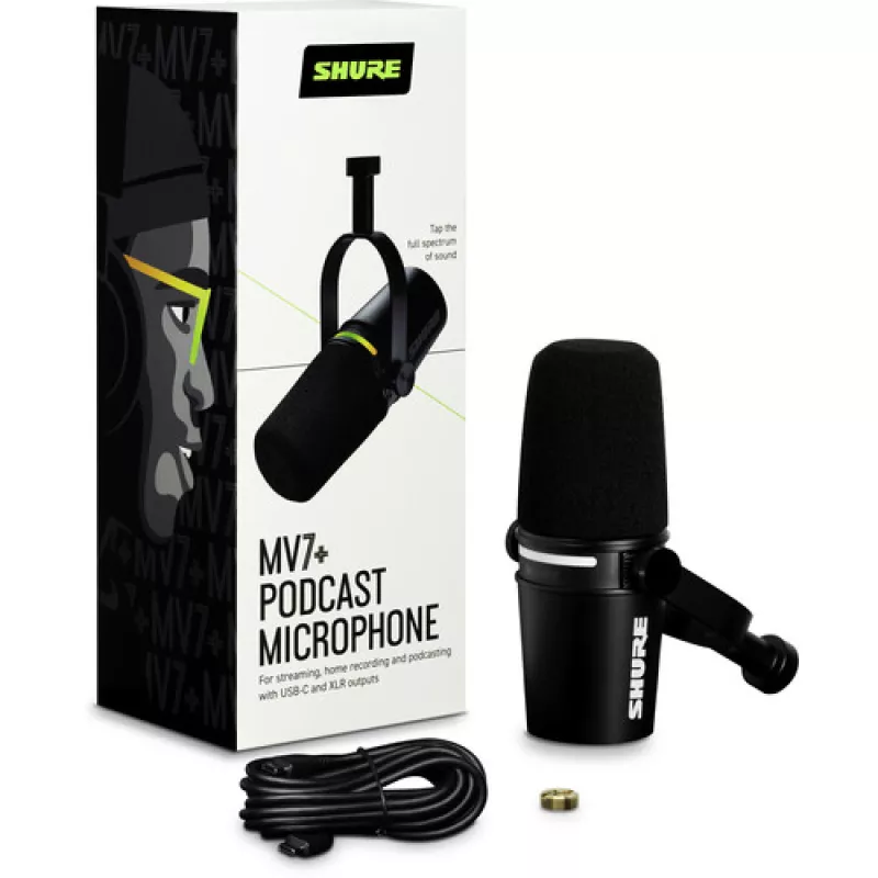 Shure MV7+ مشکی
