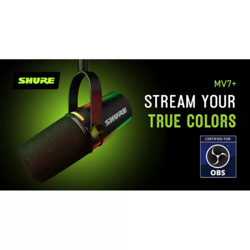 Shure MV7+ مشکی