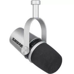 میکروفن داینامیک Shure MV7 نقره‌ای