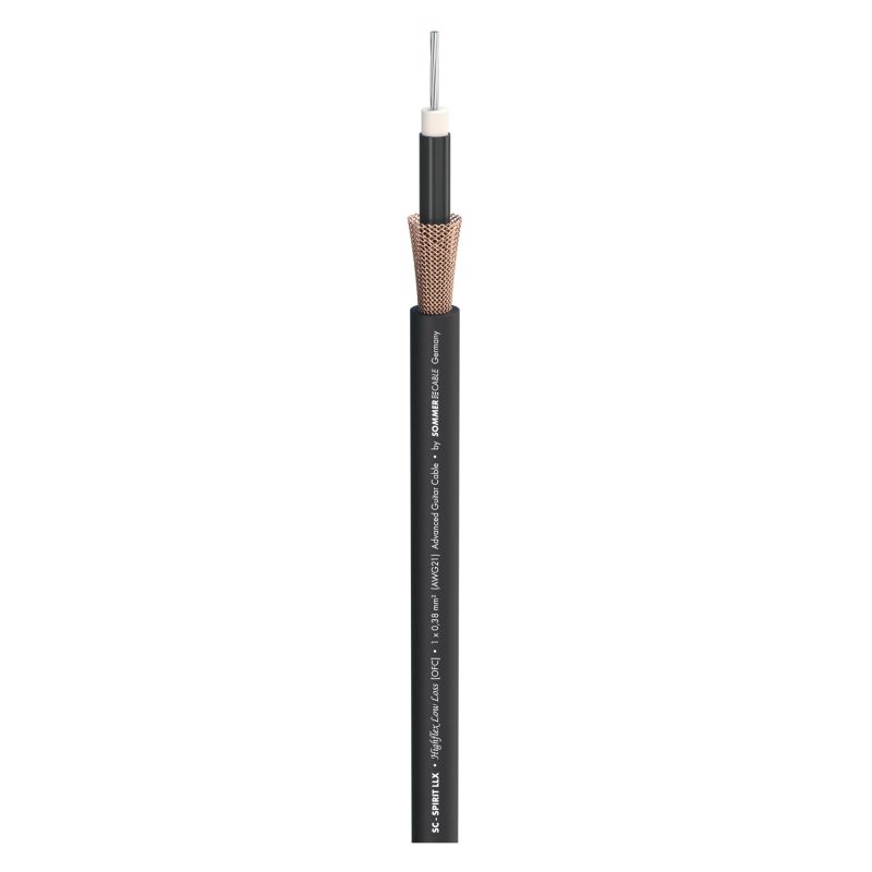Sommer Instrument Cable SC-SPIRIT LLX "LOW LOSS" 1 x 0,38 mm² black