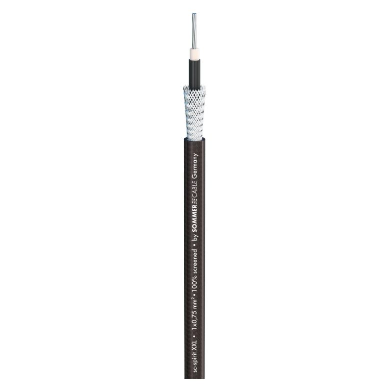 Sommer Instrument Cable SC-Spirit XXL 1 x 0,75 mm² black-tranparent