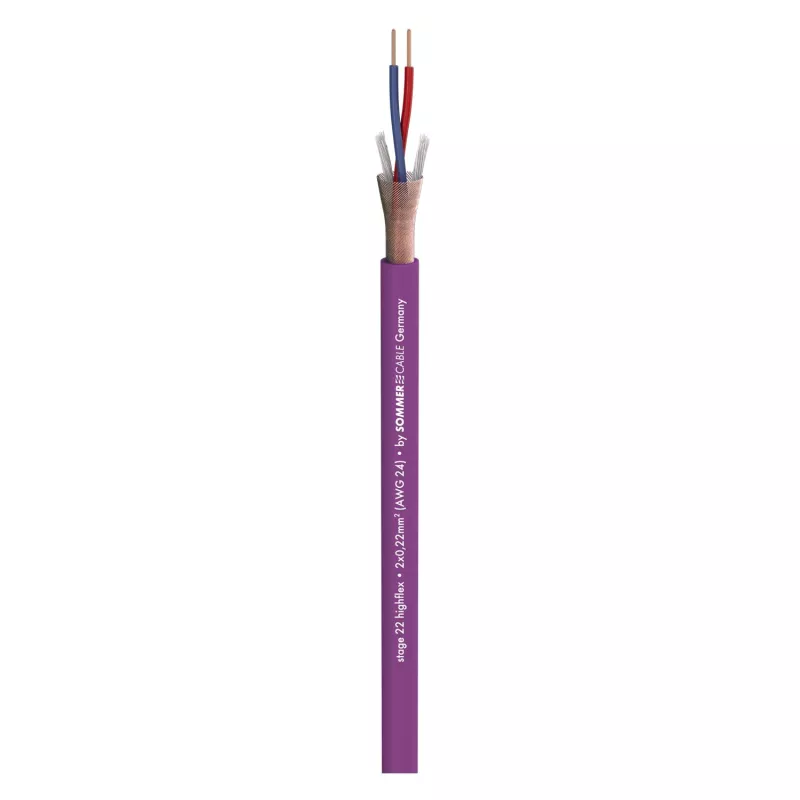 Sommer Microphone Cable Stage 22 Highflex بنفش